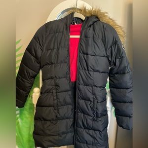 Puffy jacket navy blue